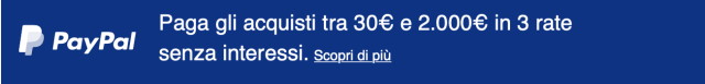 paypal paga in 3 rate small